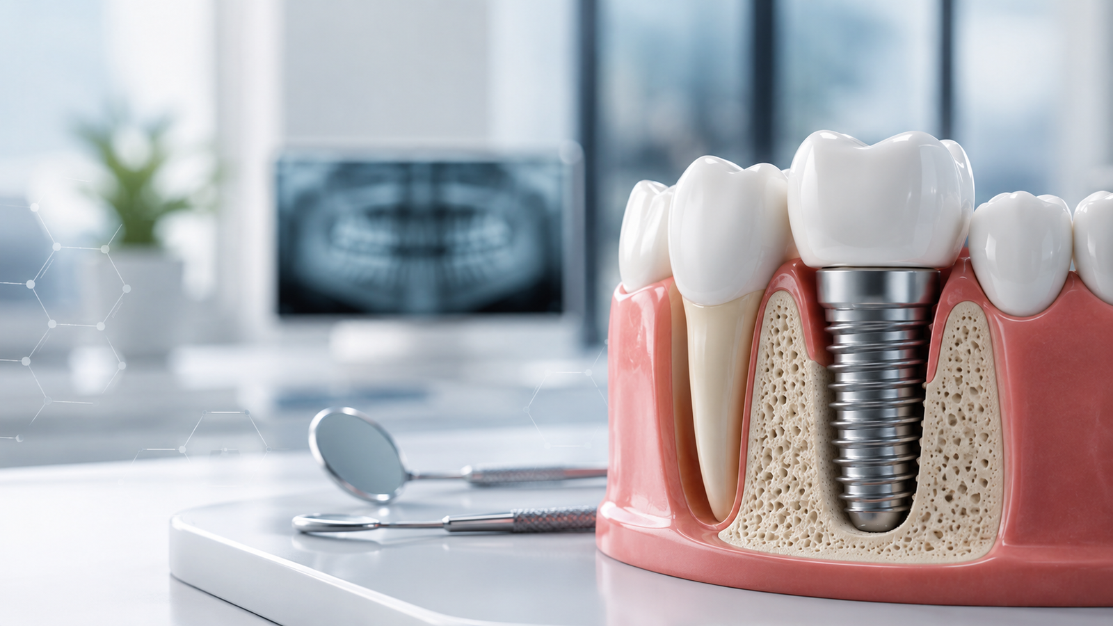Dental implant checkup visual